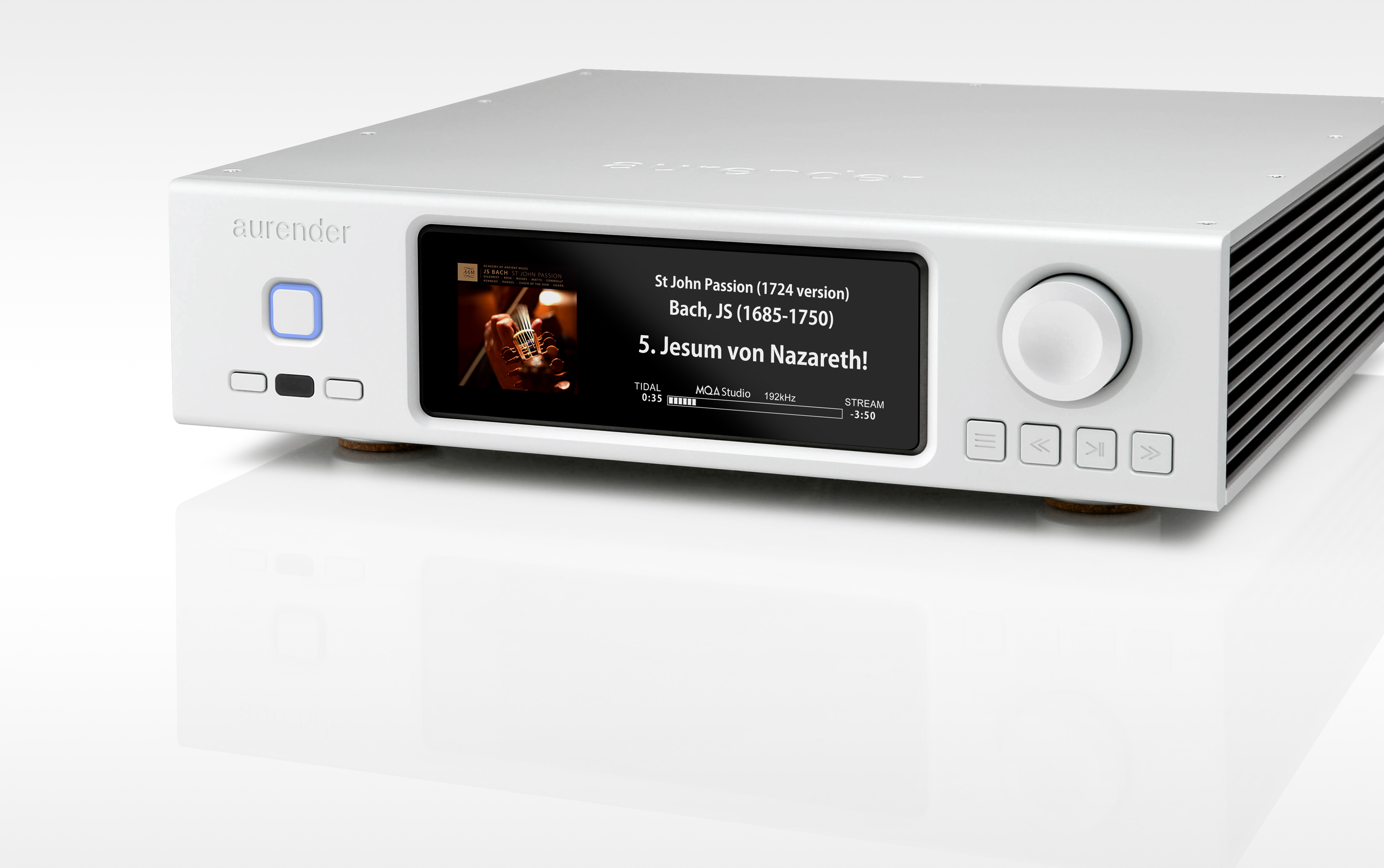 Aurender A1000 – Audio Streamer mit integriertem DAC Silber