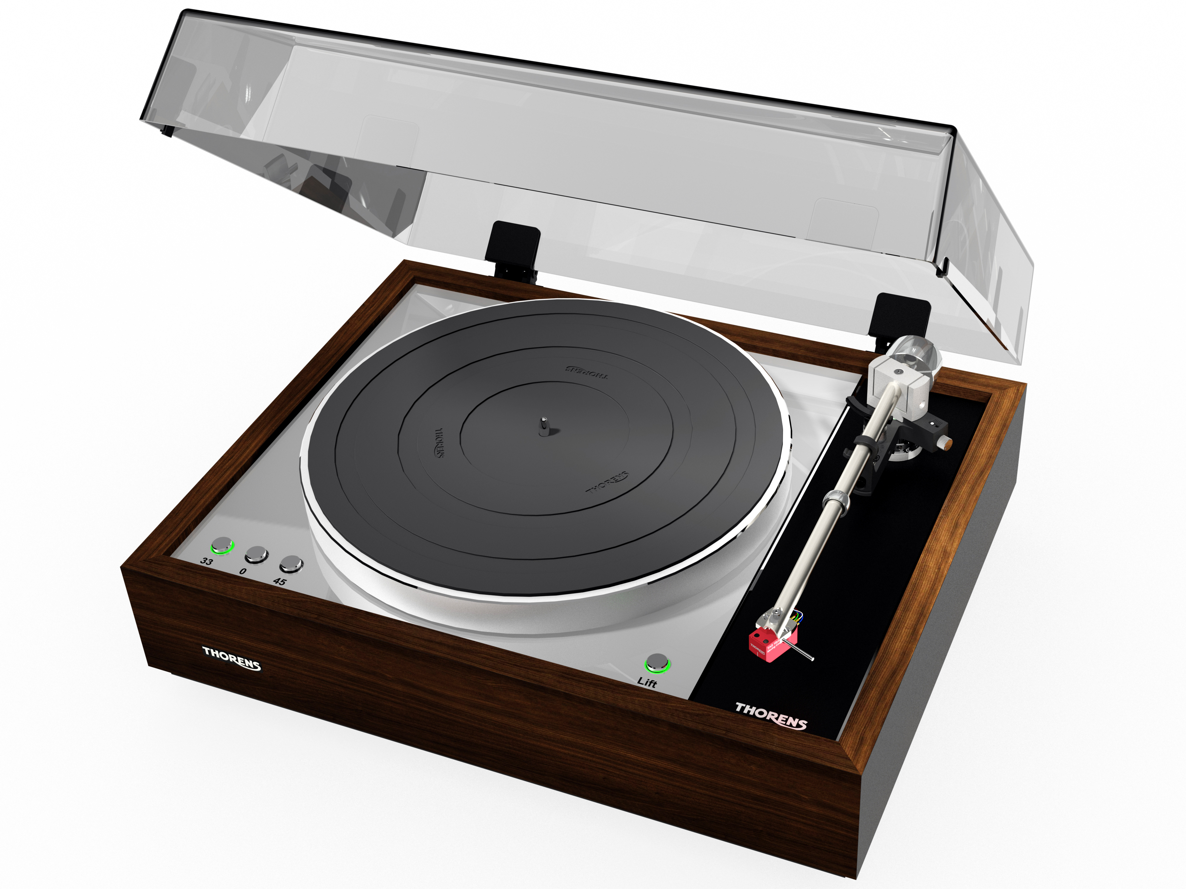 Thorens TD 1601 Hochglanz Walnuss